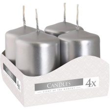  BISPOL Adventi gyertya, fémes ezüst 4× 60 g (5906927470016) gyertya