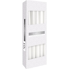 BISPOL , fehér 10×53 g gyertya