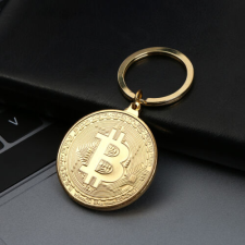  Bitcoin kriptopénz dísz érme, díszérem kulcstartó kulcstartó