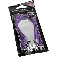 Bitfenix Alchemy 2.0 PSU, 5x 60cm - Lila (BFX-ALC-60CMLP-RP) kábel és adapter