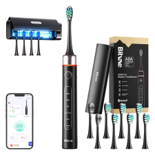 Bitvae Sonic toothbrush with app and tip set, travel case and UV sterilizer S2+HD2 (black) elektromos fogkefe