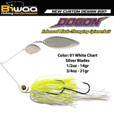  Biwaa Spinnerbait Dogon 1/2oz 14g 01 White Chart-Silver Blades spinnerbait csali