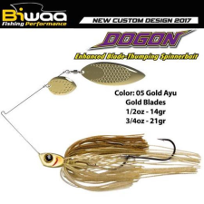  Biwaa Spinnerbait Dogon 3/4oz 21g 05 Gold Ayu-Gold Blades spinnerbait csali