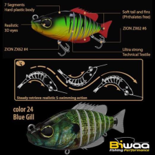  Biwaa Swimbait Seven S4&quot; 10cm 17g 24 Blue Gill wobbler csali