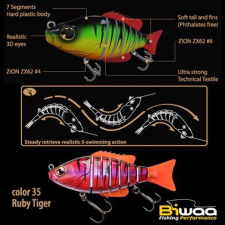  Biwaa Swimbait Seven S4&quot; 10cm 17g 35 Ruby Tiger wobbler csali