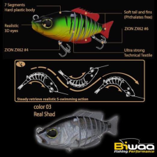  Biwaa Swimbait Seven S5&quot; 13cm 34g 03 Real Shad wobbler csali
