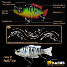  Biwaa Swimbait Seven S6&quot; 15cm 60g 36 Arctic Tiger wobbler csali