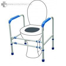  Biztonsági keret wc-hez, állítható magasságú wc kapaszkodó 4 lábbal gyógyászati segédeszköz