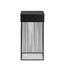  BIZZOTTO YASLINE Fém Dohányzóasztal Fekete Vonalgeometriás bútor