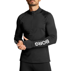 Björn Borg BJÖRN BORG Men‘s Hoodie Midlayer Half Zip Black Beauty L