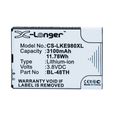  BL-48TH-2000mAh Akkumulátor 3100 mAh mobiltelefon akkumulátor