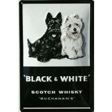 Black & White - RETRO fémtábla dekoráció