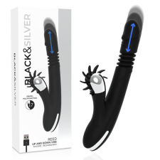  BLACK&amp;SILVER- BUNNY REED UP &amp; DOWN VIBE vibrátorok