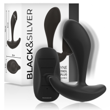BLACK&SILVER - DWAYNE ANÁLIS DUGÓ SZILIKON TÁVIRÁNYÍTÓVAL anál