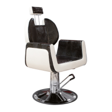  Black&amp;White Salon Goldfume férfi hajvágószék fekete-fehér SX-926 szépségápolási bútor