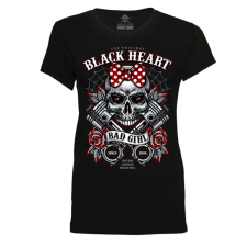 BLACK HEART Bell Piston női póló fekete női póló