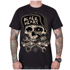 BLACK HEART Garage Built férfi póló