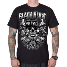 BLACK HEART Sinner férfi póló fekete férfi póló