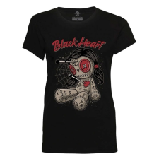 BLACK HEART Woodoo Doll női póló fekete női póló
