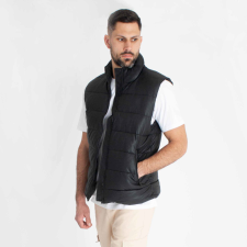 Black Shiny Vest férfi kabát, dzseki