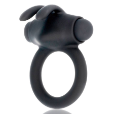  BLACK&SILVER Agron péniszgyűrű 10 vibrációs móddal - fekete péniszgyűrű