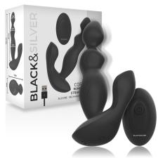  BLACK&SILVER - CORA – szilikon anális plug távirányítóval anál