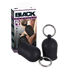 Black Velvet Black Velvet - fém gyűrűs bimbószívó (fekete) szexpumpák, szívók