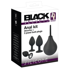 Black Velvets Black Velvet - anál dildó szett (4 részes) - fekete anál