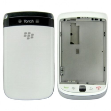 BlackBerry 9800 Torch komplett ház, Előlap, fehér mobiltelefon, tablet alkatrész