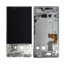  BlackBerry Key2 ezüst OEM LCD kijelző érintővel kerettel előlap mobiltelefon, tablet alkatrész