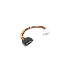 BlackBird BH1501 SATA 15pin - Molex 4pin tápkábel 12cm - Színes (BH1501) kábel és adapter