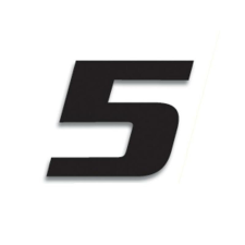 BlackBird Fekete Fekete madár Versenyszám 5 20x25cm Fekete egyéb motorkerékpár alkatrész