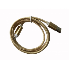 BlackBird Lightning Adatkábel 1m, Arany 2A (Extra erős anyagból) (BH193 GOLD) kábel és adapter