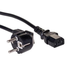 BlackBird PC Tápkábel 1,5m 90 fokos, Fekete (BH1525) kábel és adapter