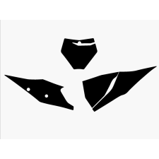 BlackBird rajtszám matrica szett BLACKBIRD Vázak, idomok, kiegészítők Matricák egyéb motorkerékpár alkatrész