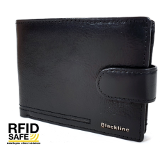 BLACKLINE RF védett, kapcsos férfi pénz és irattartó M8022-3