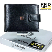 BLACKLINE RF védett, nyelves fekete férfi pénztárca M7225-5A pénztárca