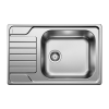 Blanco DINAS XL 6 S compact,mosogatótálca, forgatható, fényezettrozsdamentes acél, csaplyuk nélkül, excenternélkül 525121