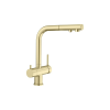 Blanco FONTAS-S II csaptelep kihúzható fejjel, satin gold, magasnyomású