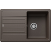 Blanco LEGRA 45S Silgranit egymedencés csepegtetőtálcás gránit mosogató, szifonnal, kávébarna, beépíthető