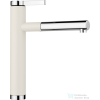 Blanco Linee-S Silgránit-look kihúzható fejes mosogató csaptelep, törtfehér/króm 526957