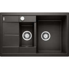 Blanco METRA 6S COMPACT Silgránit Fekete színű-EXC Gránit mosogatótál (525925) (525925) mosogatótálca