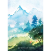 Blank Classic Watercolor Hillside - Dotted Bullet Journal – Blank Classic