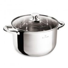Blaumann Blaumann Lábas üvegfedõvel 24 cm 6 literes rozsdamentes Gourmet Line BL-3873 edény
