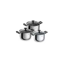 Blaumann Gourmet Line 6 részes rozsdamentes acél edénykészlet bakelit fogóval edény