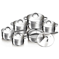 Blaumann Gourmet Line rozsdamentes edénykészlet 12 részes - BL-1410 edény