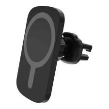 BLAUTEL 4-ok autós tartó (szellőzőre, mágneses, vezeték nélküli töltés, magsafe rögzítés) fekete mobiltelefon kellék