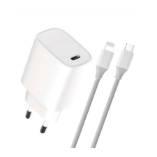 BLAUTEL 4-OK hálózati töltő USB-C aljzat (20W, PD gyorstöltő + lightning kábel) fehér (CVPD2I) mobiltelefon kellék