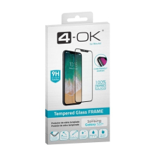 BLAUTEL 4-OK képernyővédő üveg (3D full glue, íves, karcálló, tokbarát, ujjlenyomat olvasó, 9H) FEKETE Samsung Galaxy S22 Plus 5G (SM-S906) mobiltelefon kellék