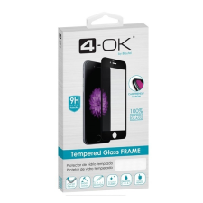 BLAUTEL 4-OK képernyővédő üveg (3D full glue, íves, teljes felületén tapad, tok barát, karcálló, 9H) FEKETE mobiltelefon kellék